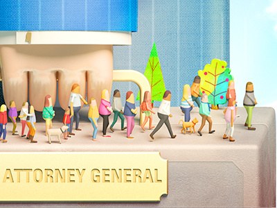 Sneak peek 3d ben voldman editorial illustration