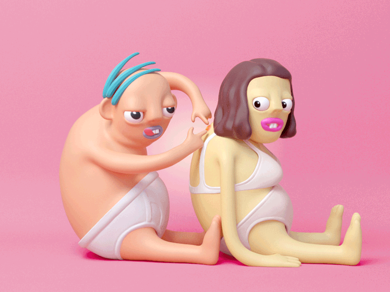 💕Date Night😘 3d animation cg character illustration maya render romance vray zbrush