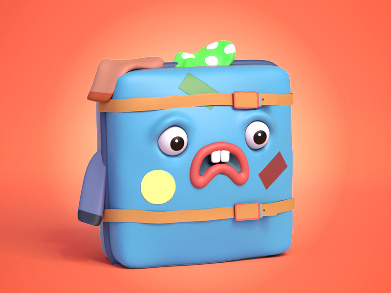 Packing worries 😩🚅 by Ben Voldman on Dribbble