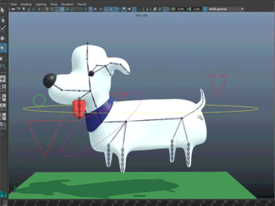 Dun rigged a dog this mornin'🐶🍖 3d animation cg character illustration maya render vray zbrush