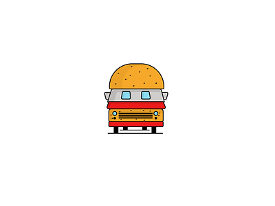 burger van \logo designer animation art branding burger logo burger logo branding design illustration illustrator logo type typography vainglory van vector