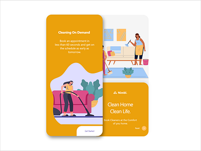 Clean Home app design/graphic and uiux designer