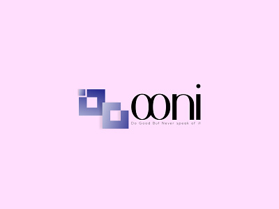ooni logo 3d animation branding design graphic design illustration illustrator logo motion graphics typography ui ux vector