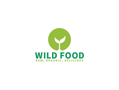 Wild Food branding delicious food green green logo healthy logo minimal organic raw vegan wild