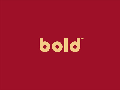 Bold™️ Lettermark adobe illustrator bold bold color bold design bold font bold fonts bold lines bold logo branding design flat flat logos logo minimal red