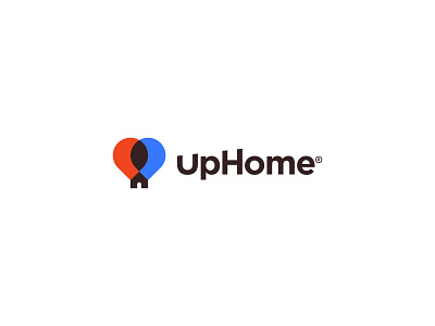 UpHome adobe illustrator baloon baloons branding design flat flat logos logo logo concept logos minimal