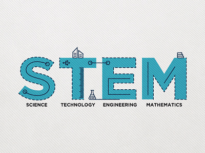 Stem Logo adobe illustrator adobe photoshop branding branding agency design engineering flat flat logos icon illustration logo logo concept logos mathematics minimal science stem technology ui vector