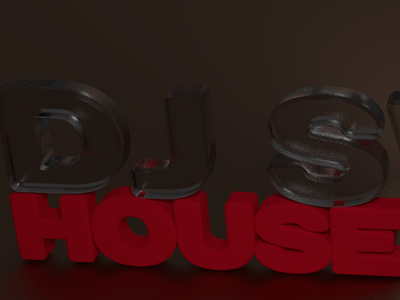 Dj Swak House Music 3d blender cycling music artist logo