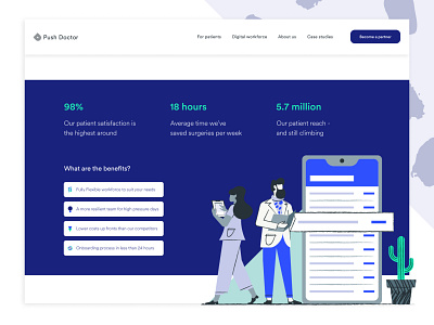 Building trust with evidence branding design desktop doctor healthapp healthcare healthtech illustration product design ui ui ux user research website website design