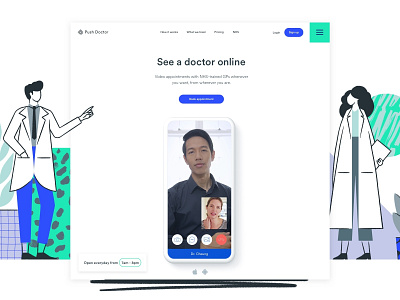 Homepage branding design healthcare illustration product design startup typography ui ui ux user research ux web