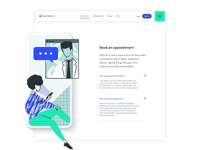How It Works app branding design healthcare icon illustration interaction minimal product design startup typography ui ui ux user research ux web