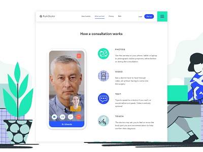 What We Treat Consultation animation app branding design healthcare illustration interaction minimal product design startup typography ui ui ux user research ux web website
