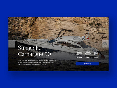 Product Slider branding design font graphic design icon landing page luxury product travel travel app typography ui ux web website yacht