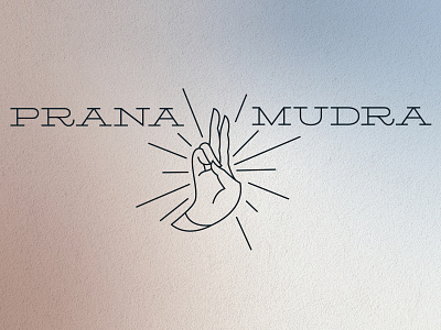 Prana Mudra Yoga Studio Logo Design branding design graphic design illustration logo typography