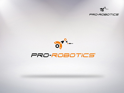 Logo Prorobotics design illustration logo typography vector