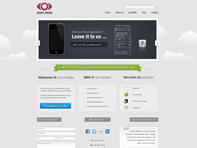 Random Website Design (WIP) homepage iphone preview ribbon splash web webdesign website wip