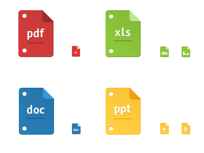 File icons doc file files icon icons pdf ppt xls