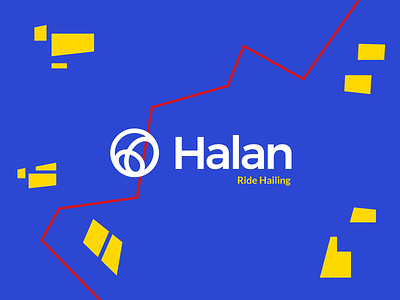 Halan Ride Hailing Concept app blue branding flat halan illustration logo minimal motorcycle red ride tuktuk yellow