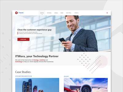 ITWorx Corporate Website corporate design design ui ux web webdesign