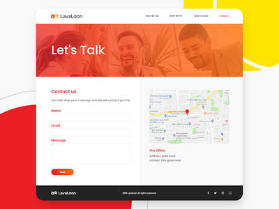 Contact Us Corporate Page contact contact form corporate corporate design design map talk ui ux website