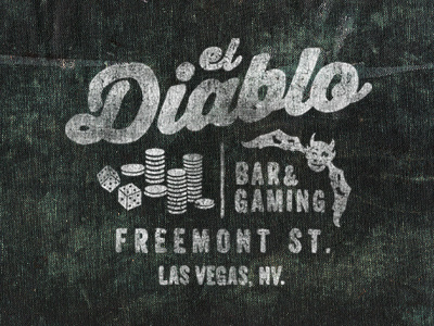 El Diablo graphic print tshirt vintage