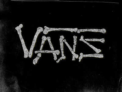 Vans Grimy Bones bones illustration shirt tshirt type vintage