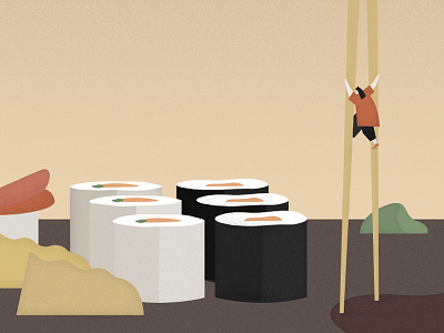 Sushi time. animation colours design graphic illustration motiongraphics story vector