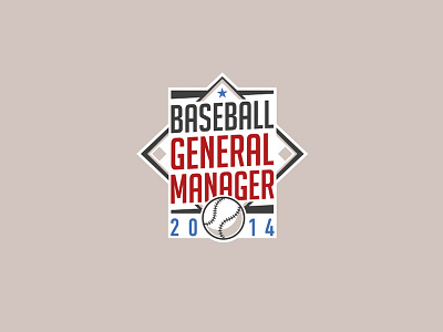 Baseball General Manager Logo ball baseball logo manager star