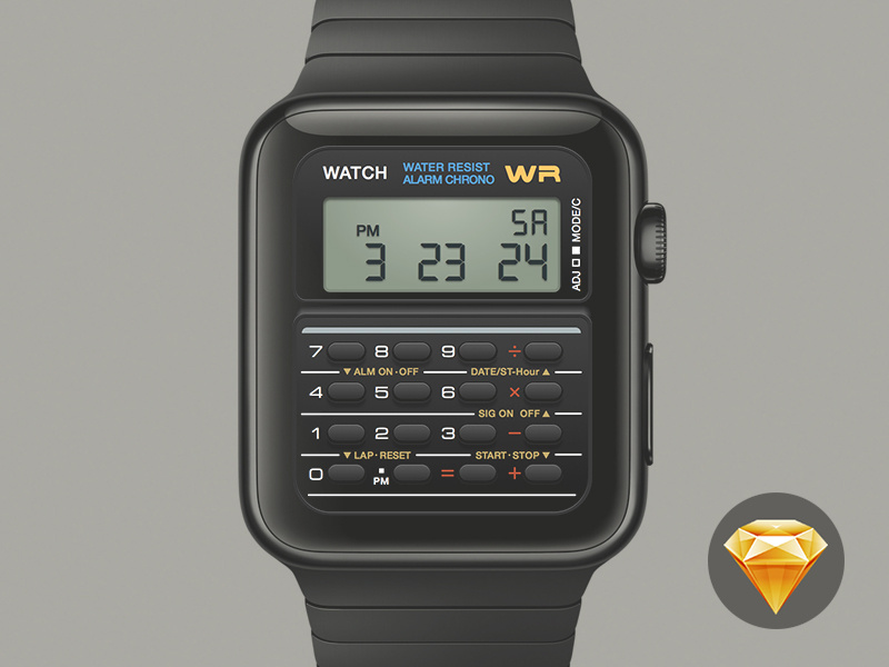 Casio Apple Watch Free Sketch by Andres Asencio on Dribbble