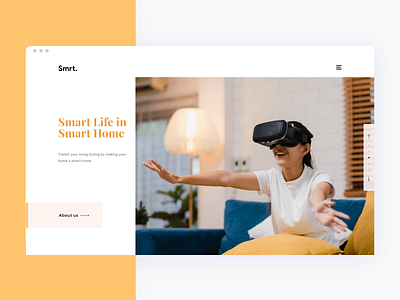 Smart Home Landing Page Concept design design concept landing page landing page design smart home user interface web concept web design