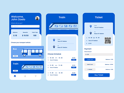 App Design for a Public Transport System