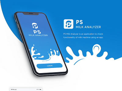 PS Milk Analyzer adobe photoshop android app app design application application ui design graphic design