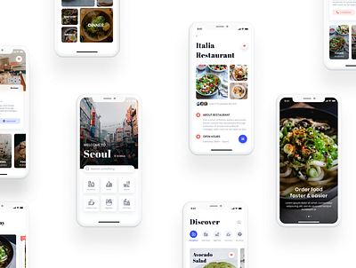 Eatme - Food Delivery App bank card banking app booking booking app clean ui delivery app eat finance food app food delivery food delivery app food order food ordering app foodie home illustration search ui design ui kit wallet