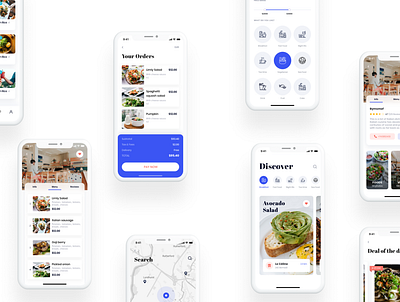 Eatme - Food Delivery App booking clean ui finance food food app food delivery food order food ordering food template illustration mobile app onboarding sign in template theme ui ui design ui kit ui ux wallet app