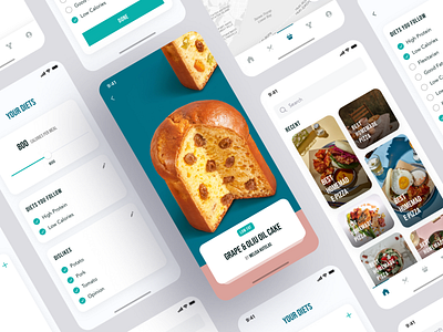 KOOKERS - Food videos, recipes & groceries bank card banking booking app clean ui finance food food app food delivery food order food order app food truck grocery grocery app home illustration onboarding recipe recipe app sign in ui kit