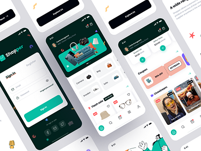 SHOPPER - ECOMMERCE MOBILE APP & WEBSITE