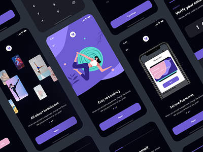 Moocare - Healthcare App app design bank card clean ui delivery ecommerce finance fitness health app healthcare home mobile app mobile design onboarding order payment shopping sign in sign up ui design ui kit