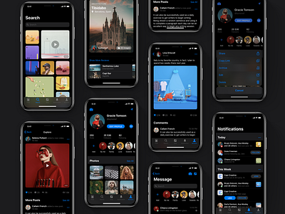 iOS 13 beta app app design appdesign apple design dark mode design ios ios 13 mobile app mobile ui social social app travel ui ui design ui kit ui ux uikit user interface ux