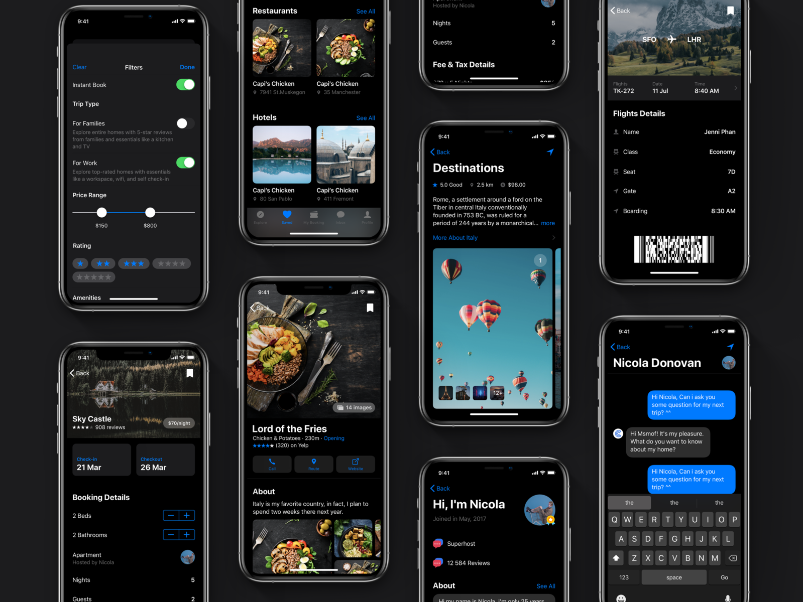 iOS 13 beta dark mode by bymsmof on Dribbble