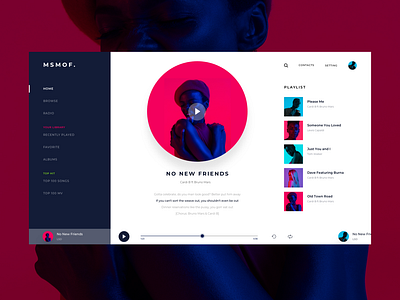 Music player website light theme minimalist modern ui music music player music website ui ui design ui kit ui ux uikit user interface ux web design webdesign webshop website website concept website design websites