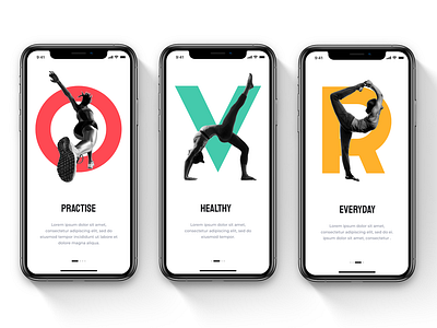 OVERRUN - Fitness, beauty, class, concert & event booking booking booking app contrast dark mode event app fitness fitness app light mode mobile app onboarding onboarding screen onboarding ui splash ui ui design ui kit ui ux user interface walkthrough yoga