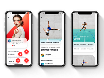 Overrun App UI Kit app design apple design booking booking app clean dark mode event app fitness fitness app light mode minimalist mobile app modern red ui ui design ui kit ui ux user interface yoga