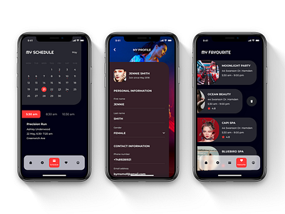 OVERRUN - Fitness, beauty, class, concert & event booking app design booking booking app dark mode dark theme design fitness app light mode mobile app profile schedule travel app ui ui design ui kit ui ux uikit user interface ux yoga