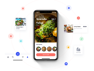 EAT ME - Food Delivery App UI Kit app design booking clean ui dailyui food food delivery food delivery app food order food ordering app mobile app mobile design order ui ui design ui kit ui ux uidesign uikit user interface ux