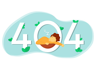 404 error 404 error illustration man sleep sleepy vector