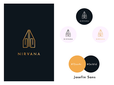 Nirvana logo branding design logo nirvana vector