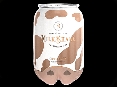 dina farms chocolate milkshake 3d 3d art 3d modeling branding cans design graphic design milkshake pack packaging packs