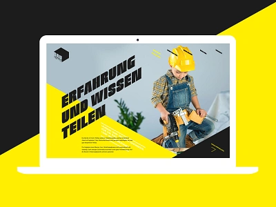 Site for a construction company building company typorgraphy ui webdesign