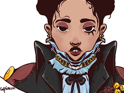 FKA Twigs. character illustration