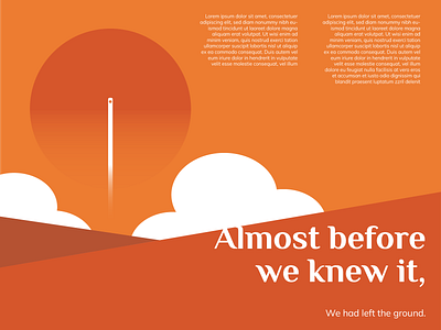 Almost before we know it... font illustration landscape mars monochrome poster print rocket scifi